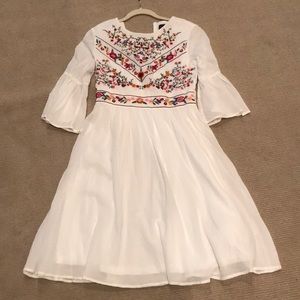 Roolee bohemian style white dress